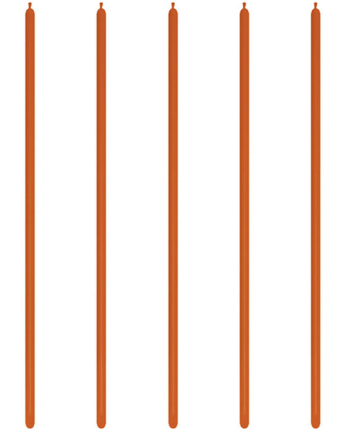 160 Modelling Latex Balloons Fashion Orange (100pk)