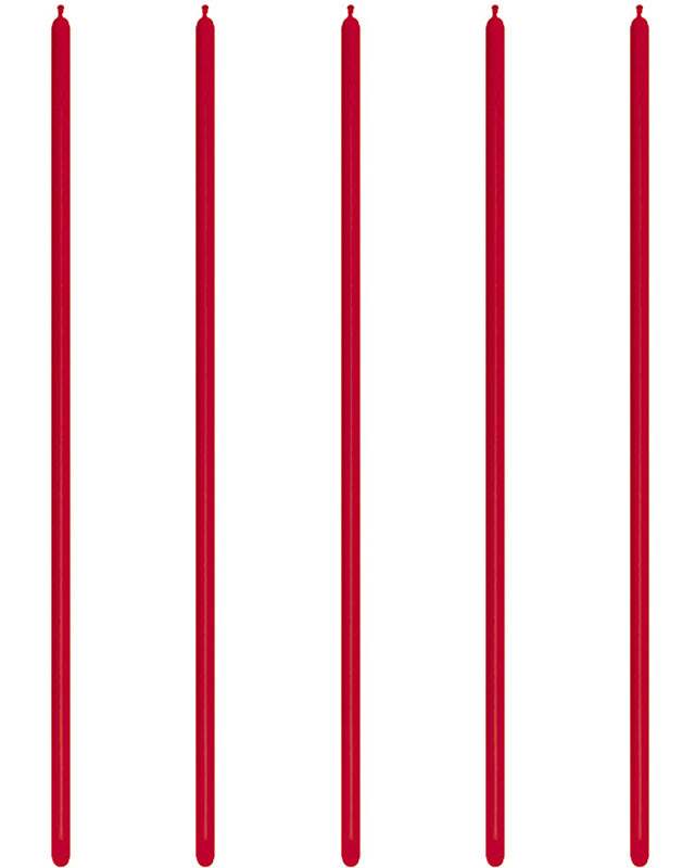 160 Modelling Latex Balloons Fashion Red (100pk)