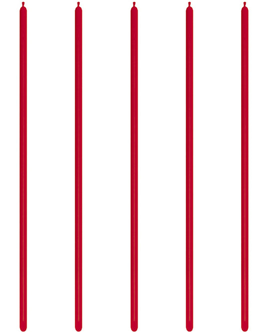 160 Modelling Latex Balloons Fashion Red (100pk)