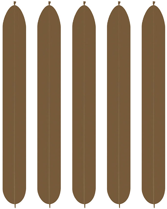 360 Modelling Latex Balloons Fashion Coffee (50pk)