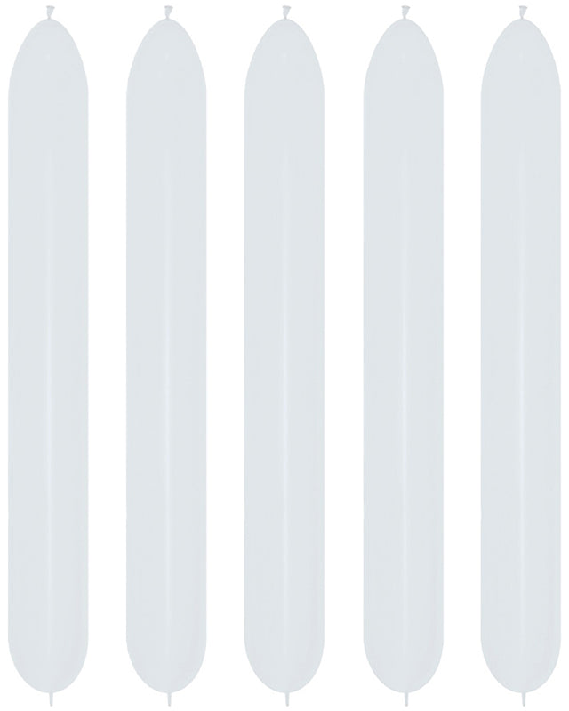 Link-O-Loon 660 Fashion White Latex Balloons (50pk)