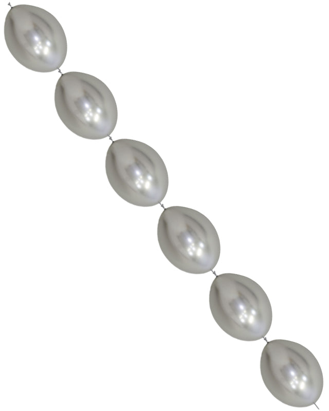 Link-O-Loon Latex Balloons 6" Metallic Graphite  (100pk)