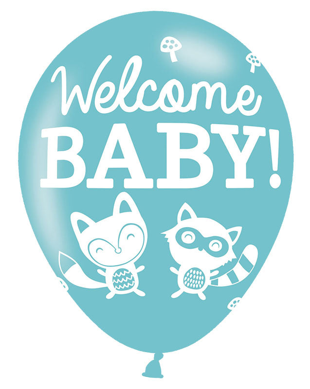 Baby Shower Woodland Balloons - 11" Latex (6pk)
