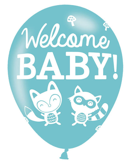 Baby Shower Woodland Balloons - 11" Latex (6pk)
