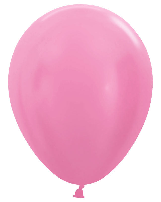 Satin Fuchsia Balloons - 12" Latex (25pk)