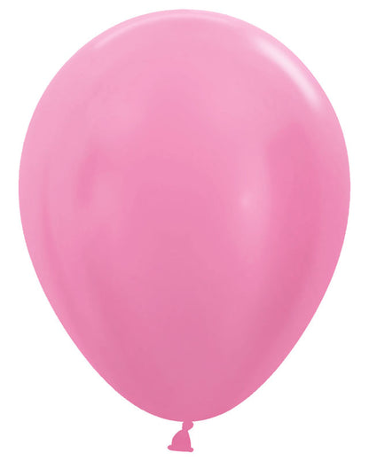 Satin Fuchsia Balloons - 12" Latex (25pk)