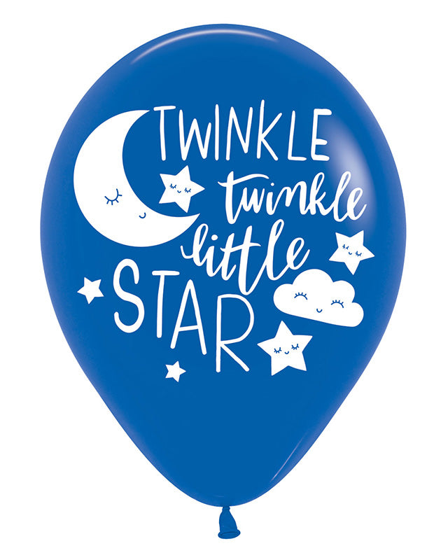 Twinkle Little Star 4 Sided Latex Balloons - 11" (6pk)