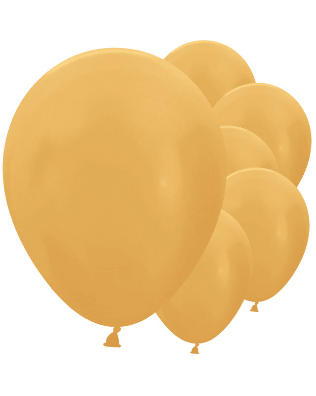 Metallic Gold - 18" Latex Balloons (25pk) – product image 1