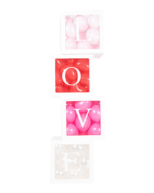 Love Balloon Cubes - 30cm x 30cm (4pcs)