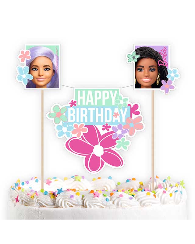 Barbie Sweet Life Cake Bunting - 26cm x 15cm