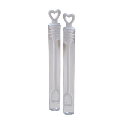 Heart Tube Wedding Bubbles (24pk)