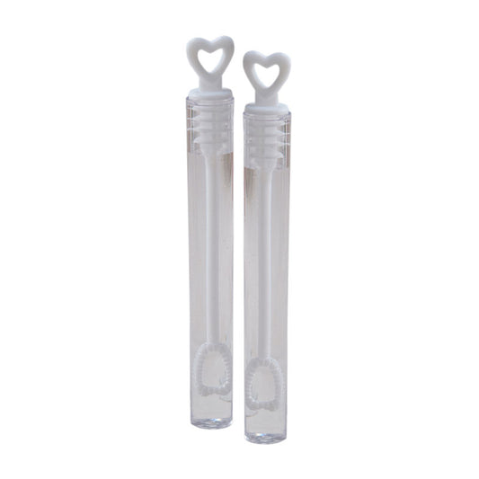 Heart Tube Wedding Bubbles (24pk)