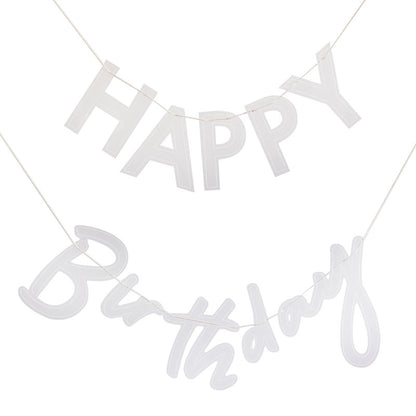 Acrylic Happy Bday Banner - 3m