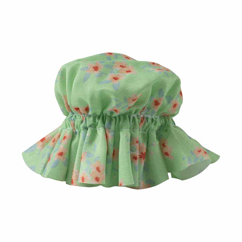 Green Floral Large Fabric Jam Jar Toppers (20pk) – product image 3