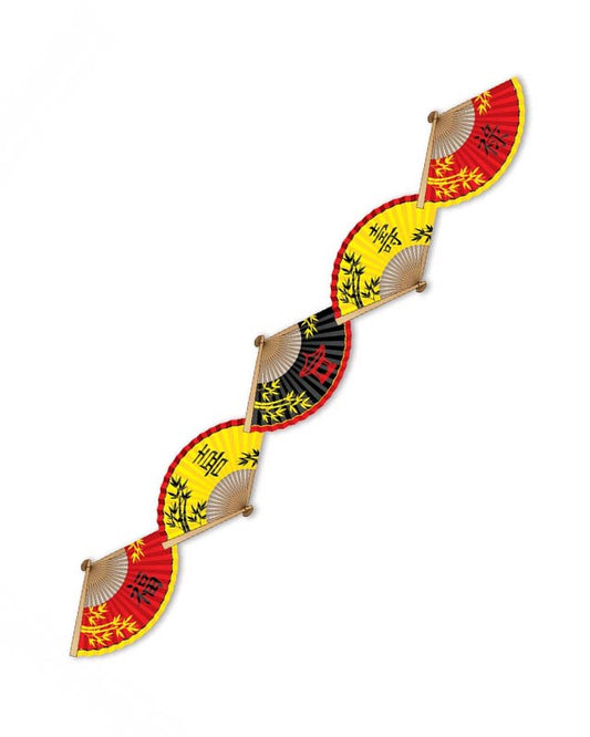 Chinese Paper Fan Garland - 1.5m
