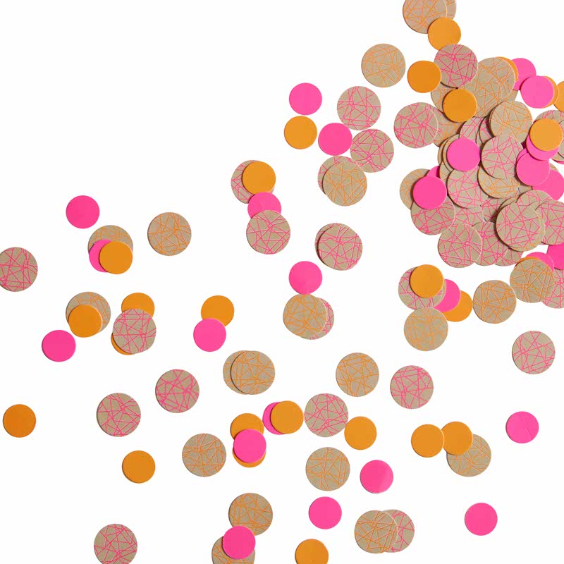 Neon Geometric Paper Table Confetti (14g) – product image 2