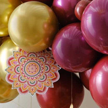 Diwali Balloon Arch - 75 Balloons