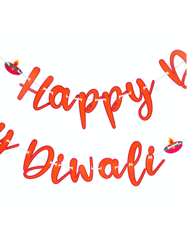 Happy Diwali Paper Letter Banner - 3m