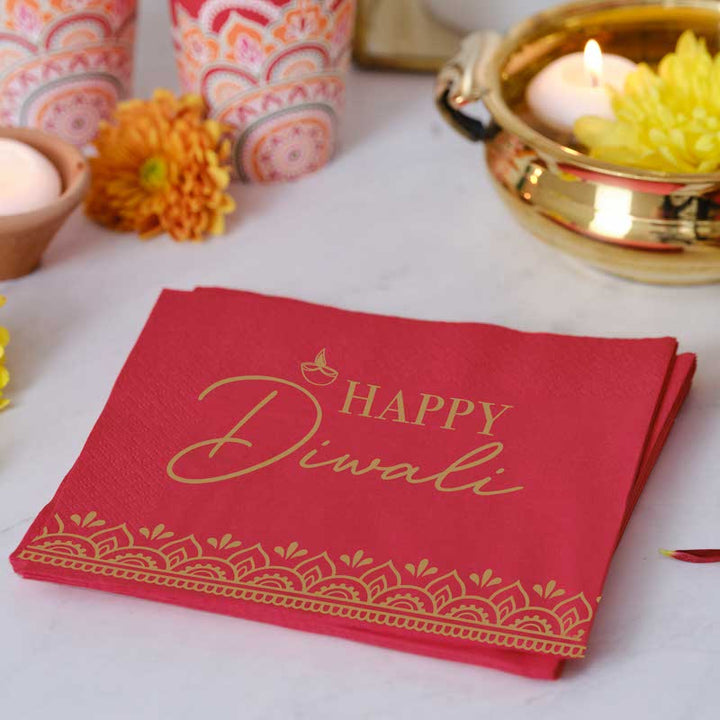 Happy Diwali Paper Napkins - 33cm (16pk) – product image 1