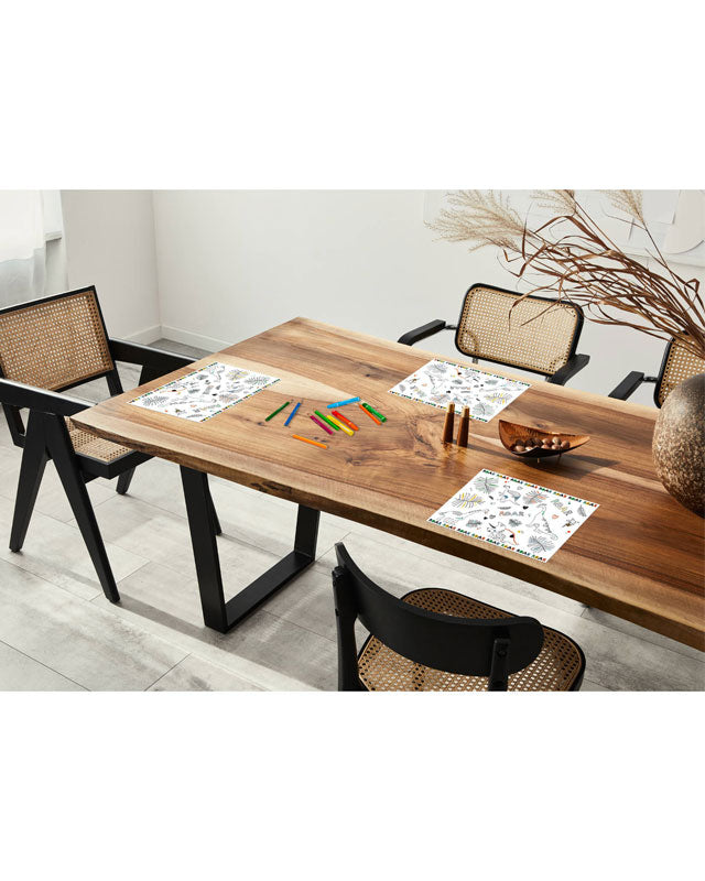 Dino Roars Colour-In Placemats (6pk)