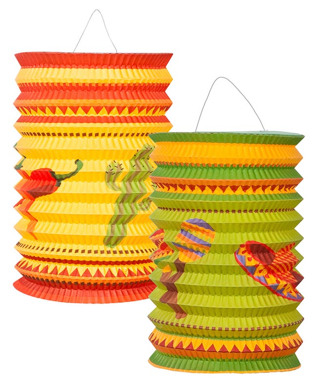 Mexican Paper Lanterns - 16cm (2pk)