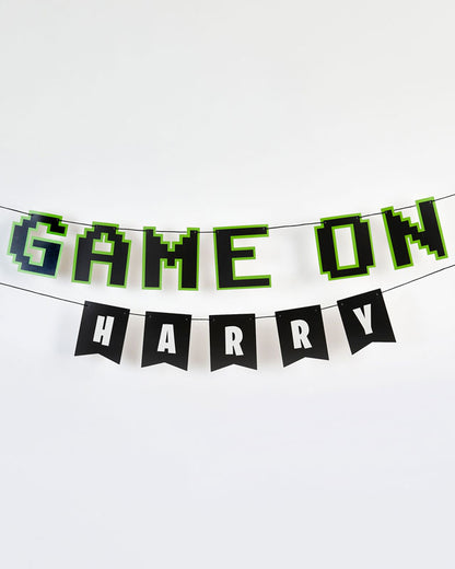 Game On Personalisable Paper Banner with Sticker Sheets - 2m