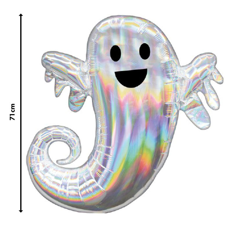 Iridescent Ghost SuperShape Balloon - 25" x 28" Foil – product image 3