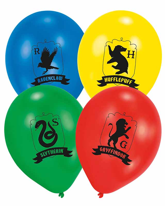 Harry Potter Houses Balloons - 11" Latex (6pk)