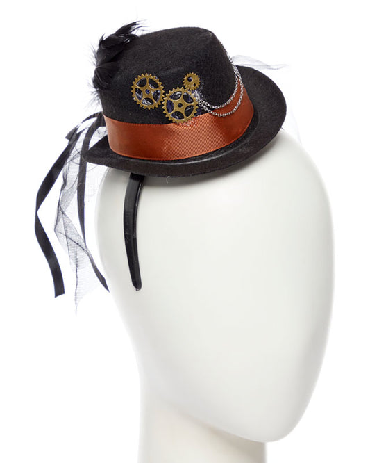 Steampunk Gear Mini Top Hat