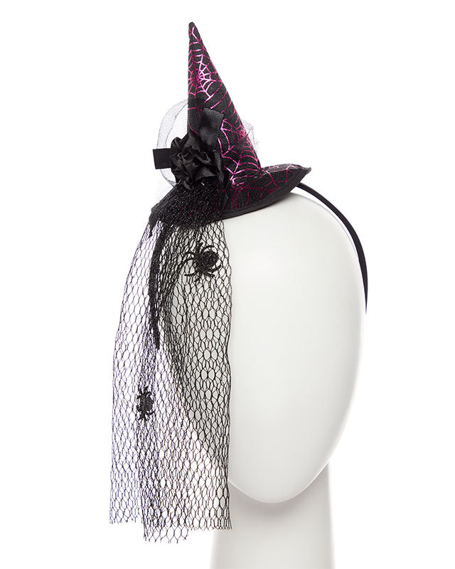 Mini Witch Hat with Veil – product image 1