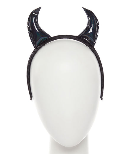 Black Devil Horns Headband