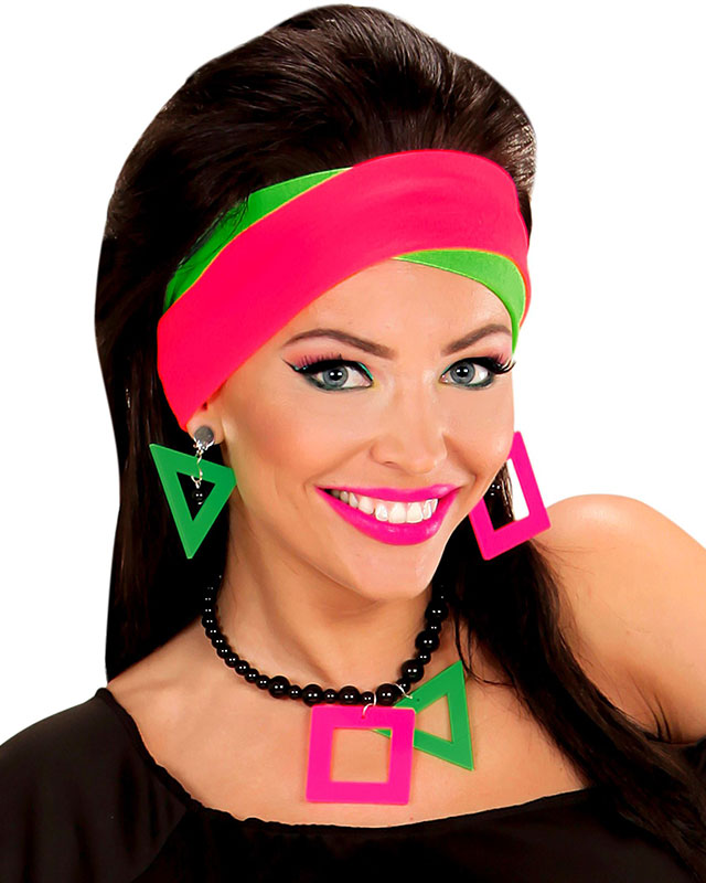 80s Neon Headband - Set of 2