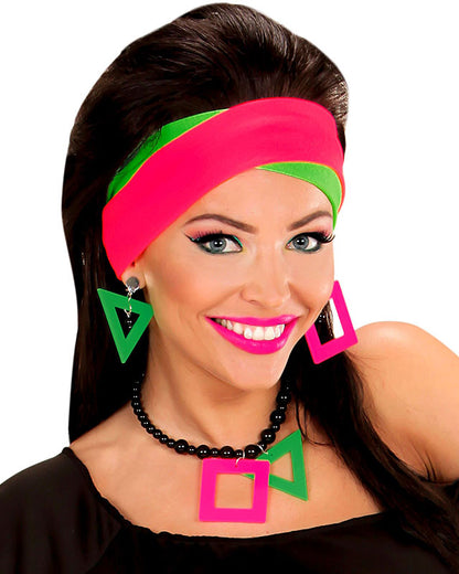 80s Neon Headband - Set of 2