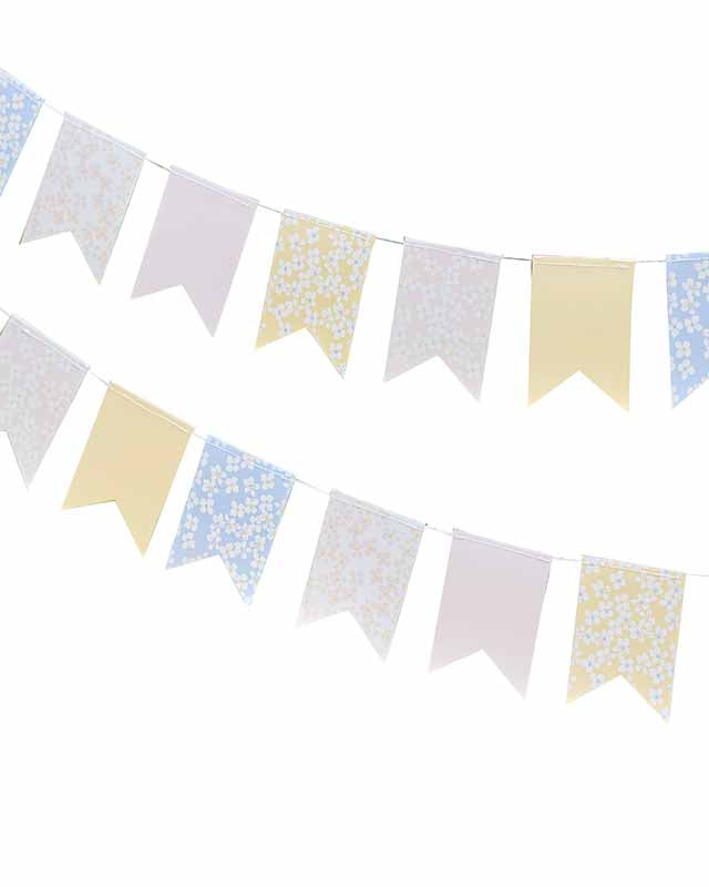 Floral Flag Paper Bunting - 5m