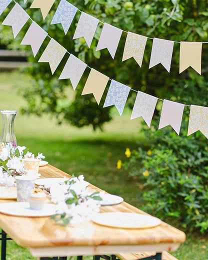 Floral Flag Paper Bunting - 5m