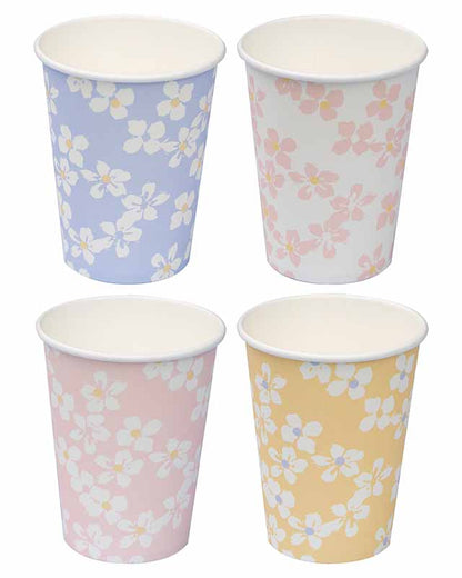 Floral Paper Cups - 266ml (8pk)