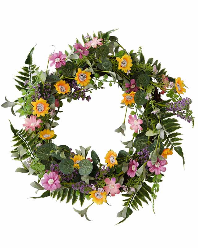 Floral Foliage Spring Wreath - 40cm – product image 3