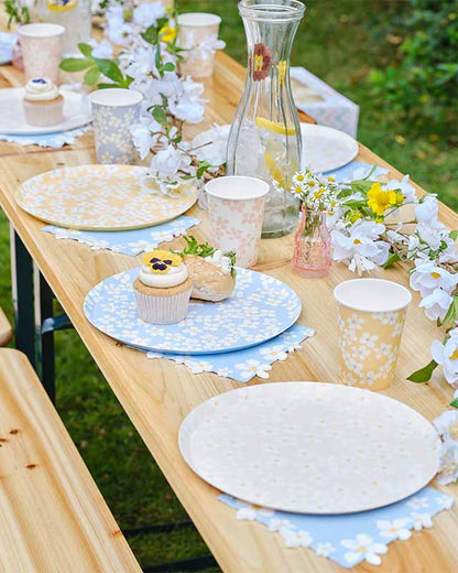 Floral Paper Plates - 25cm (8pk)