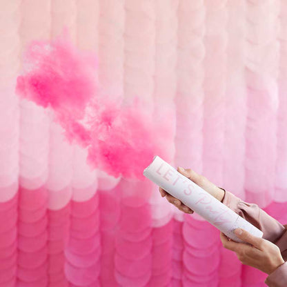 Pink Powder Smoke Cannon - 30cm