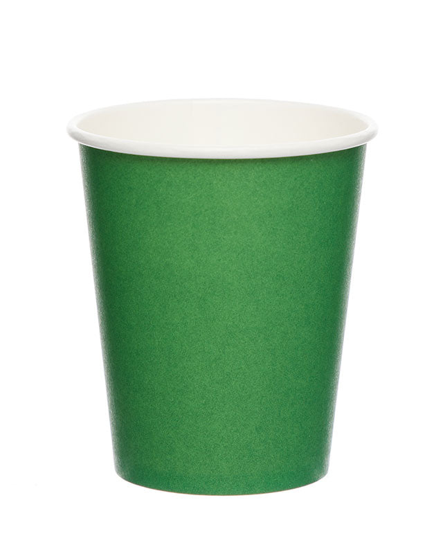 Green Paper Cups - 237ml (8pk)