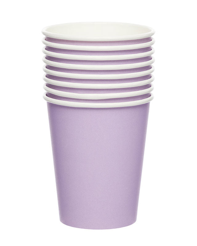 Lavender Paper Cups - 237ml (8pk)