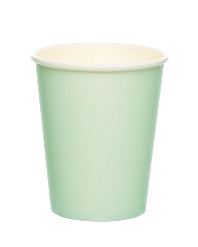 Mint Green Paper Cups - 237ml (8pk) – product image 1