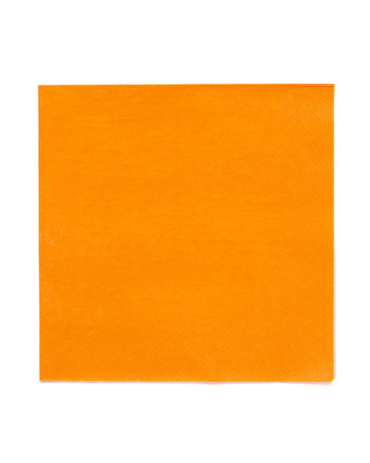 Orange Paper Napkins 3ply - 33cm (20pk)