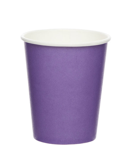 Purple Paper Cups - 237ml (8pk)