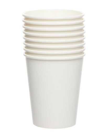 White Paper Cups - 237ml (8pk)