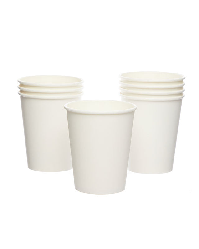 White Paper Cups - 237ml (8pk)