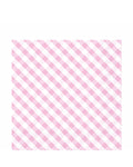 Pink Gingham Paper Napkins 33cm (20pk)