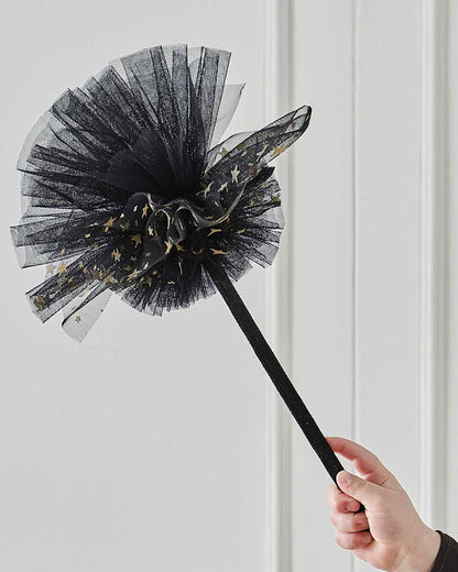 Witch Black & Gold Star Broom