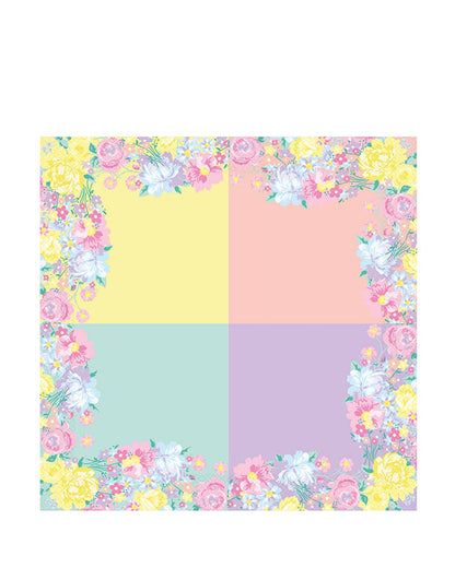 Spring Floral Panel Paper Napkins 33cm (20pk)