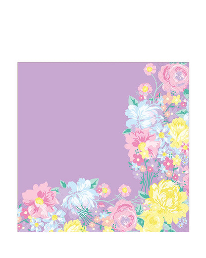 Spring Floral Panel Paper Napkins 33cm (20pk)